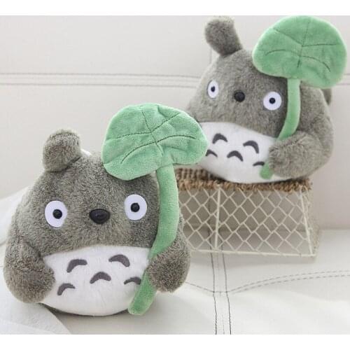 Children Doll Lotus Leaf Totoro Doll Plush Toys Wholesale Wedding Doll Birthday Event Pillow One Piece Dropshipping