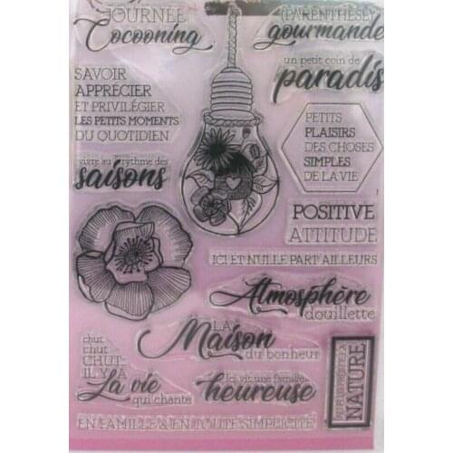 French clear stamp /Seal for DIY scrapbooking/photo album Decorative clear stamp sheets C1080