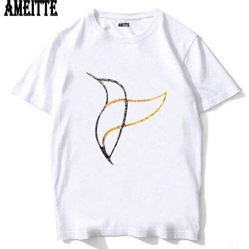 New Summer Men Short Sleeve Simple Lines Flick Breeze Art Print T-Shirt Funny Hip Hop Boy Casual Tops Fashion Man White Tees