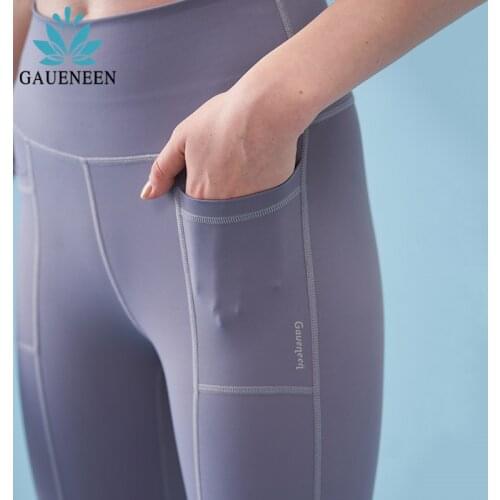 GAUENEEN High Waist Yoga Pants for Women Pocket Push Up Seamless Leggings Sportswear Gym Running Sport Woman Tights Leggins