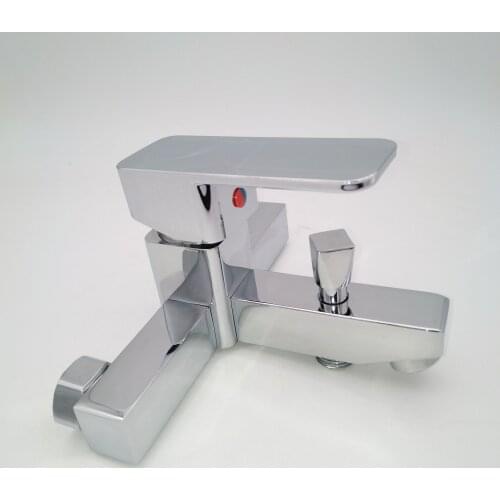 Vidric Self-produced, square, triangular shower, bathroom concealed shower faucet, hot and cold triangular shower faucet mixer