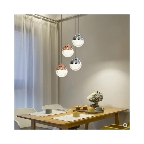 Living room lamp chandelier modern minimalist German staircase bedroom restaurant bedside crystal sand lamp led lighting fixture