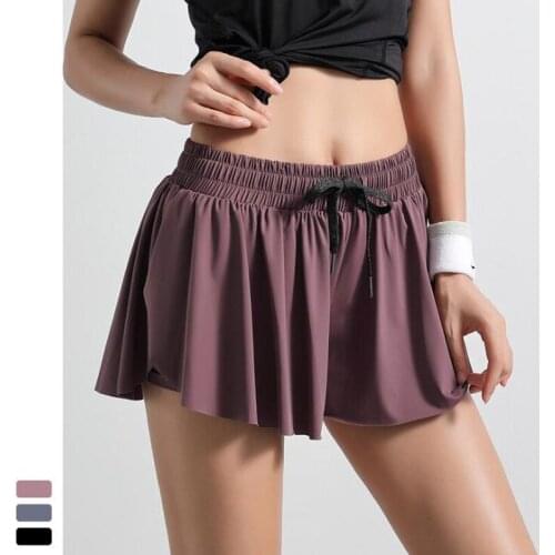 Summer 2 In 1 yoga running shorts women loose breathable Quick Dry gym short deportivo mujer