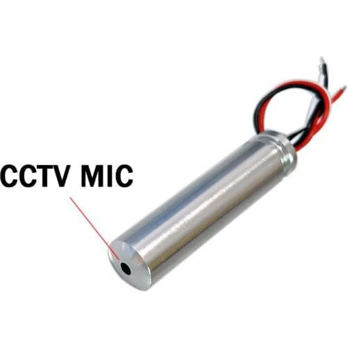 Metal CCTV Mini Microphone Pickup Audio Pick Up Device for sound record with dc & av port Microphone For Security CCTV DVR Camer