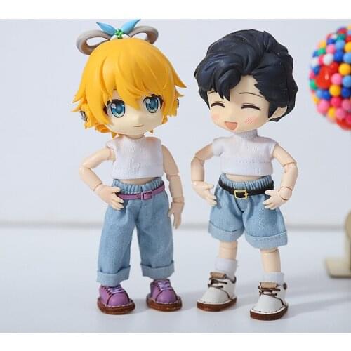 Ob11 baby shoes cow leather shoes baby clothes shoes GSC body 12 BJD baby body 9