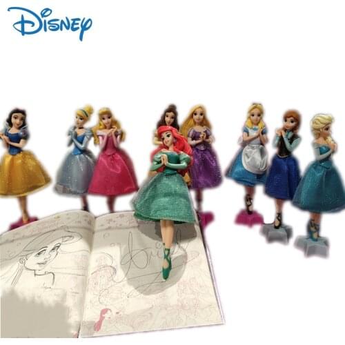 Disney Genuine Stationery Cute Princess Snow White Ball Point Pen Frozen Kawaii Anime Figures Model Pens Novelty Pens 0.5mm Gift