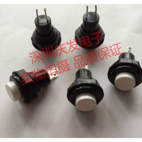Original new 100% MR-350M round button switch aperture 12mm reset normally open press white
