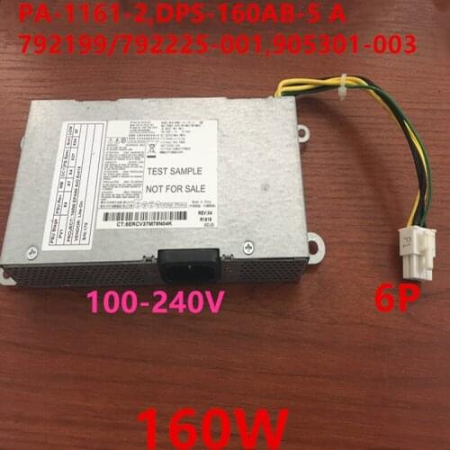 New PSU For HP AIO EliteOne 600 705 800 G2 160W Power Supply PA-1161-2 DPS-160AB-5 A 792199-001 792225-001 905301-003
