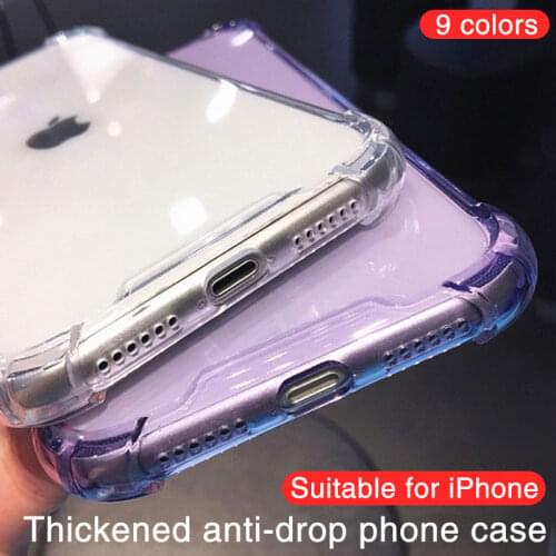 Shockproof Transparent Phone Case For iPhone 11 12 Pro Silicone Soft Back Cover For iPhone XS X 8 7 Plus 11 12 Pro Max TPU Case