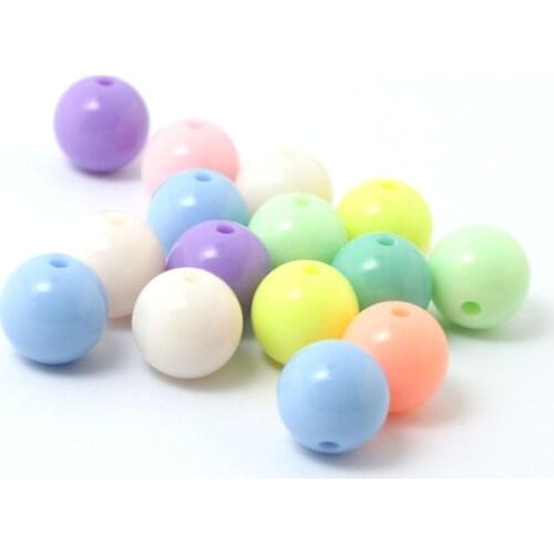 Hot Sale 8*9 mm Colorful beads Gumball Bubblegum Round Acrylic Beads Loose Spacer Mixed Beads Pick Size 4.6.8.10.12