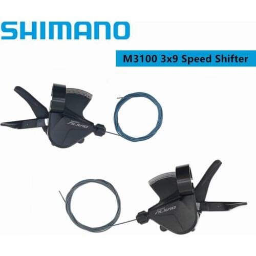 Shimano Alivio M3100 3x9 Speed RAPIDFIRE PLUS Shifting Lever For Front Triple Chainring Clamp Band MTB Bicycle Mountain Bike