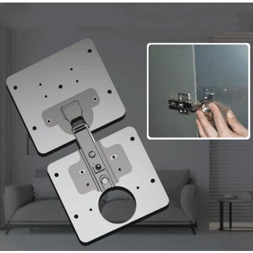 Hinge Repair Plate Stainless Steel Self Foldable Cabinet Furniture Drawer Window Door Hinge Tools Scharnier-Reparaturplatte