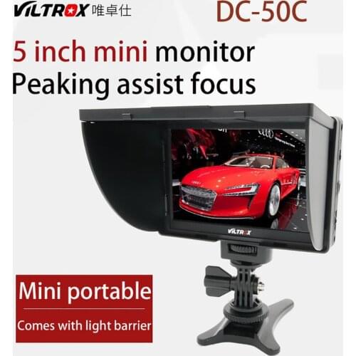 Viltrox DC-50 clip-on monitor 5 inch wide view angle lcd photo monitor for canon nikon sony dslr camera dv