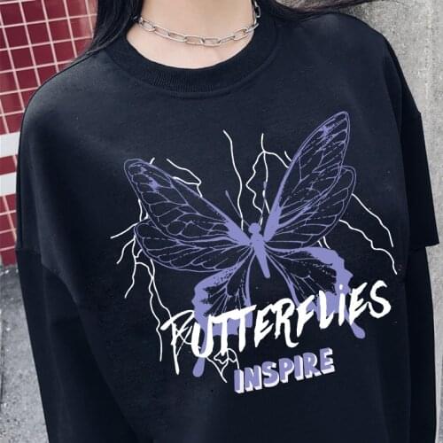Goth Hoodie Women Oversized Emo Punk Harajuku winter Top Dark Aesthetic Fairy Grunge Alt Plus Size Alternative Hoodie