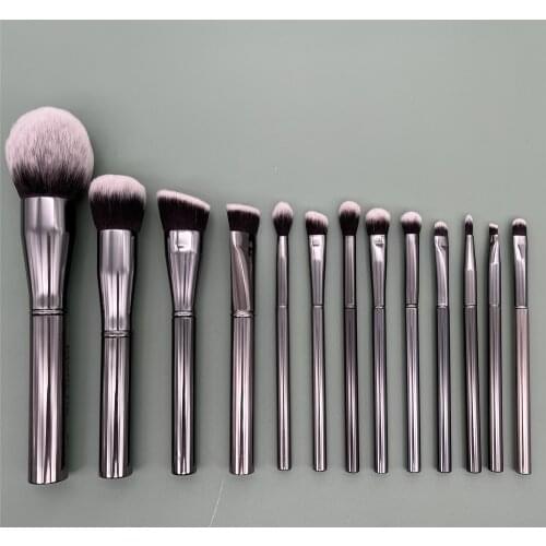 USA Morph 16PCS G Series High Quality Gun Metal Handle Taklon Hair Makeup Brush Set