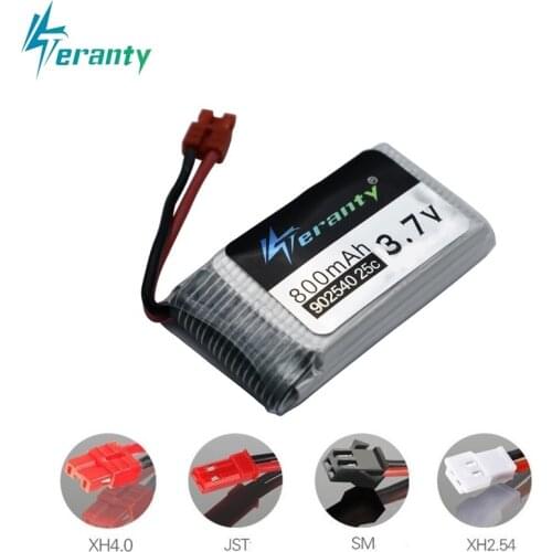 3.7V 800mAh 25c Lipo Battery 902540 for Syma X5 X5C X5S X5SC X5SW TK M68 CX-30 CX-30 K60 905 V931 RC Quadcopter Drone Spare Part