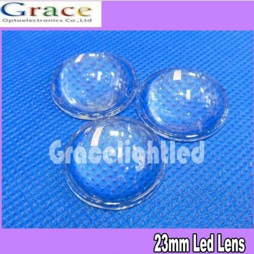 50pcs/lot High Power LED lens 23mm convex lens pmma led lens for DIY