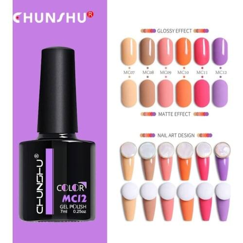 Gel Nail Polish Kit 7ml Macaron Color Nail Gel Set For Manicure Tools UV Gel Varnis Need Dry By Nail Lamp For Nails Art Painting