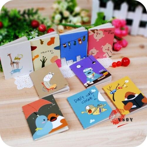 Free shipping 20 pcs/pack Stationery cartoon book notes on paper notepad DIY memo pad