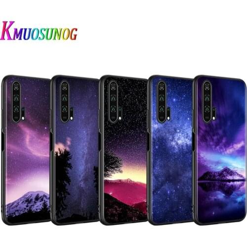 Bright Starry Sky for Huawei Honor 30 20 10i 10 9C 9A 9S 9X 9N 9 8X 8A 8 7A 7C Pro Plus Lite Black Phone Case