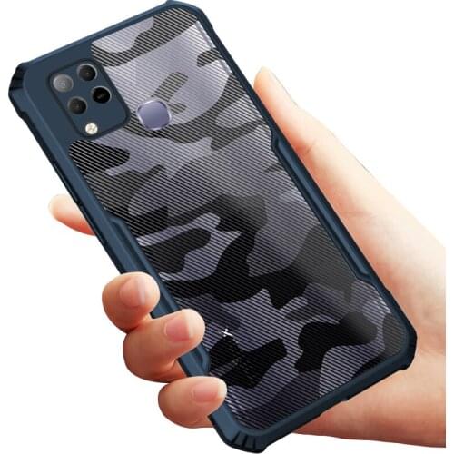 For Infinix Hot 10s Case Airbag Case Camouflage Acrylic PC+TPU Anti-knock Armor Back Cover For infinix Hot 10T Rzants