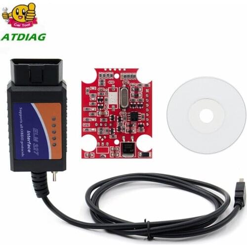 ELM327 USB V1.5 modified for Ford Forscan ELMconfig CH340+25K80 chip HS-CAN / MS-CAN Free Shipping
