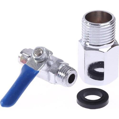 1PC Feed Filter Water Adapter Ball Valve Tap Reverse Osmosis Switch Alloy Durable 1/2" Female to 1/4" Water Filter System