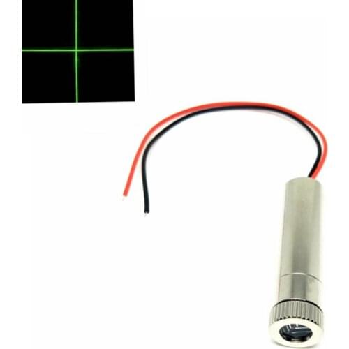 INDUSTRIAL/LAB Cross 515nm 520nm 50mW Grass Green Laser Diode Module Focusable