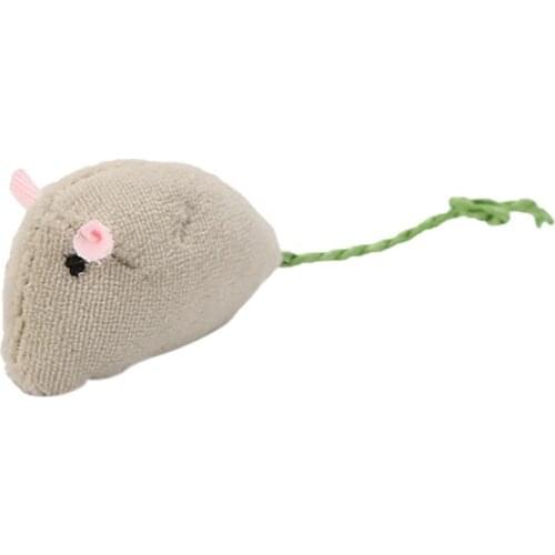 Legendog 1pc Cat Toy Creative Plush Cat Bite Toys Cat Interactive Toys Funny Mouse Shape Toy Pet Supplies Random Color