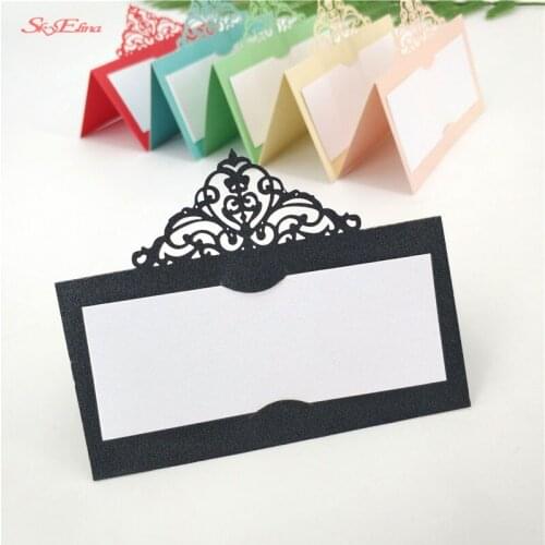 10/50/100pcs Laser Cut Place Cards Table card Number Name Card Place Cards Wedding Decoration Birthday Party Supplies 6z
