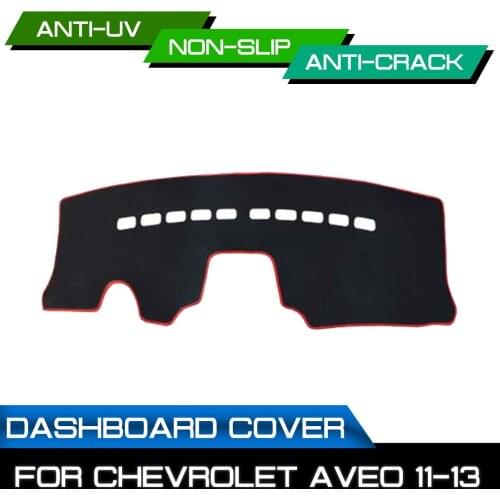 Car Dashboard Mat for Chevrolet Aveo 2011 2012 2013 Anti-dirty Non-slip Dash Cover Mat UV Protection Shade