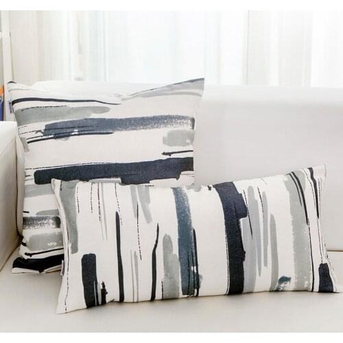 Nordic modern minimalist style Pillowcase Colour striped cotton polyester cushion cover Home Decorative 30x50 cm cover