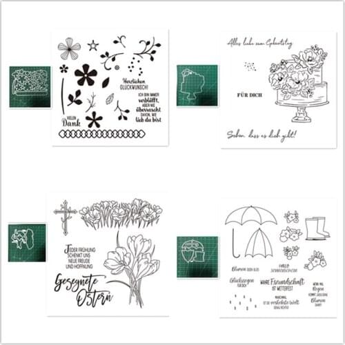 German Metal Cutting Dies and stamps DIY Scrapbooking Card Stencil Paper Cards Handmade Album Stamp Die Sheets 2021