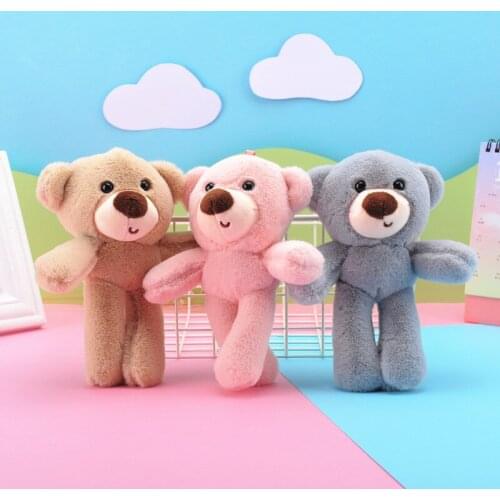 New Foolish Bear KeyChains Pendants Kawaii Plush Toys Bag Knapsack Cartoon Comic Anime Model Stuffed Toy For Children