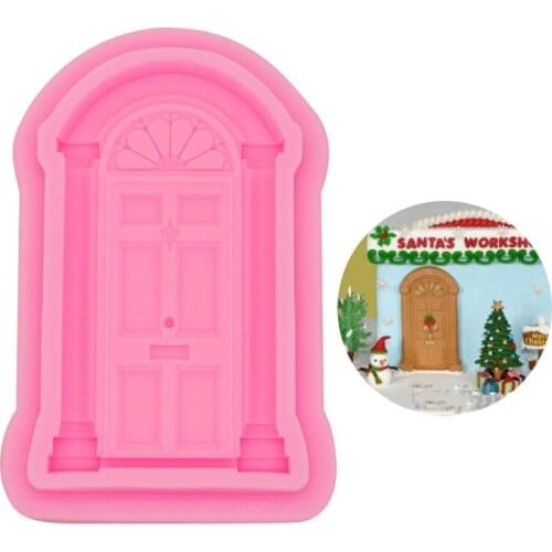 European style door door frame photo frame window fondant cake decoration silicone mold baking decoration epoxy