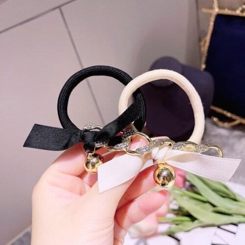 Women Lady Fashion Elastic Hair Ring Luxury Chiffon Hair Rubber bands Rope Headbands Ties Hair Accessories for Women & Girls