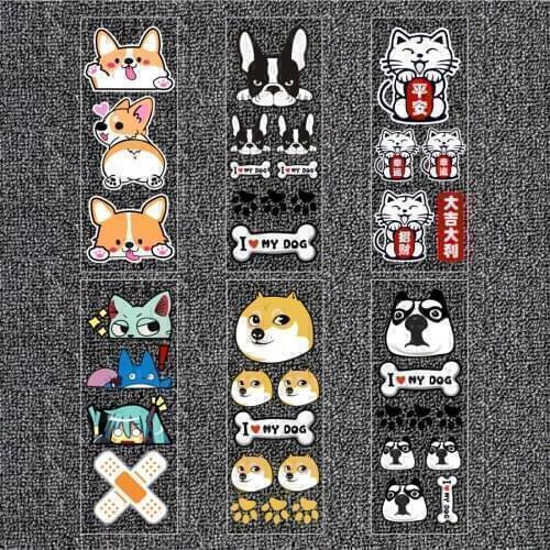 Reflective Vinly Stickers Motorcycle Decals 8*22CM For HONDA KAWASAKI BWM YAMAHA SUZUKI KTM