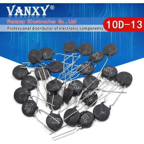 10pcs NTC Thermistor Resistor NTC 10D-13 Thermal Resistor