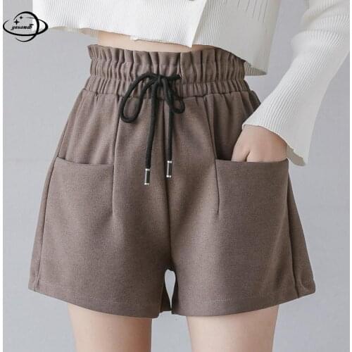 YAUAMDB Women's Wool Shorts