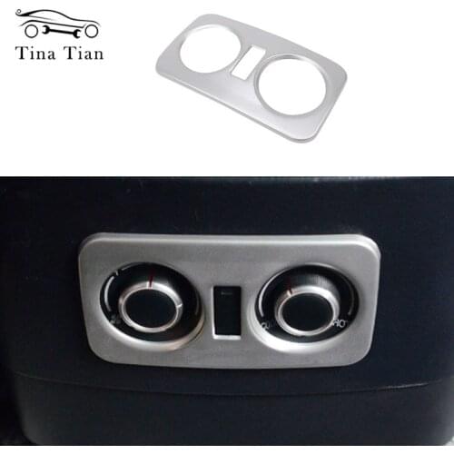 Rear Air AC Condition Control Dashboard Decorative Panel Cover Fit For Mitsubishi Pajero 2007-2019 2020 Car Styling Accessories