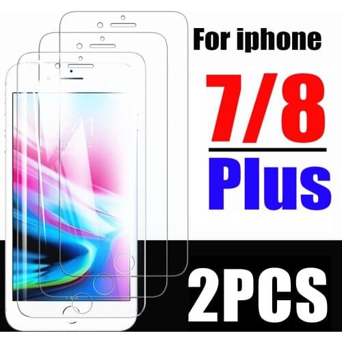 Glass for iphone 7 8 plus screen protector armor 7plus 8plus protective tempered glas i7 i8 iphone7plus i phone film 1 2 3 pcs