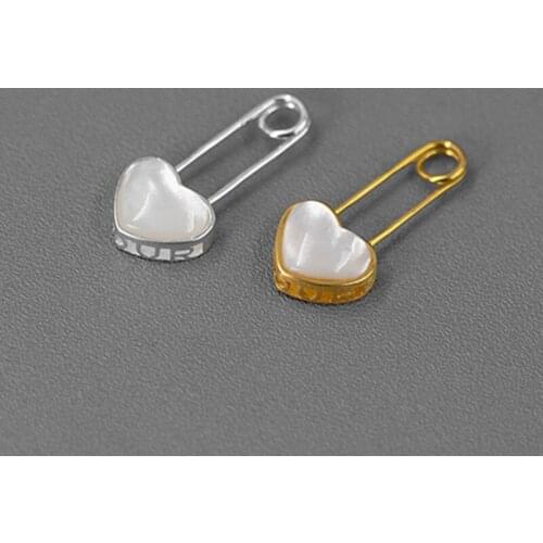 S.EAST SUN 925 Sterling Silver Handmade Natural Shell Heart Pendant Necklace is suitable for womens wedding party gifts