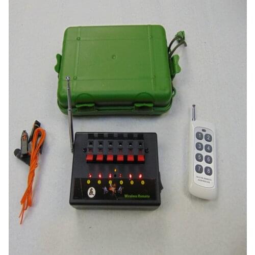 ZYAN06R New year use 433mhz 6 Cues Remote LED fireworks 433MHZ receiver stage electric wire smart switch wedding