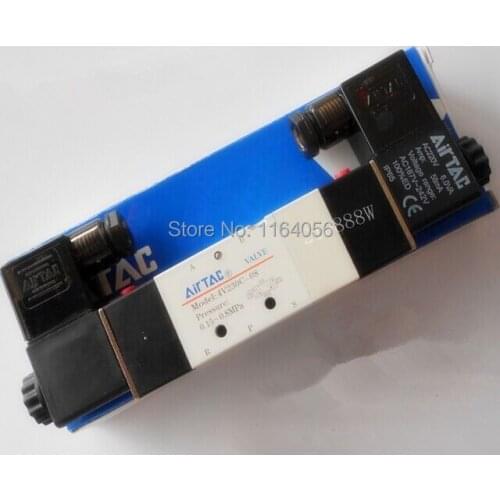1pcs 1/4'' Ports 4V230C-08 AC110V 3 Position 5 Way Air Solenoid Valve