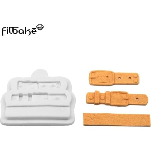 1Pcs Hinges Screws Fondant Mold Belt Straps Locks and Key Hinges Mould Silicone Mold Cake Decorating Tool