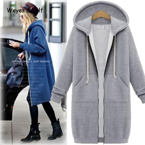 2020 Autumn Plus Size Jacket Loose Long Windbreaker Velvet Jacket Female 2020 Solid Long Hoodie Coat Women Abrigo Mujer