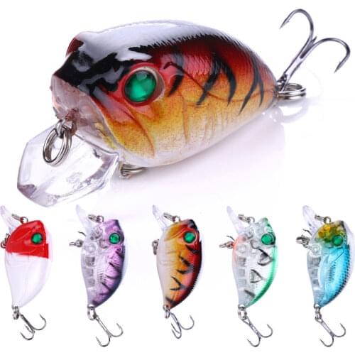 4.5cm 8g Crankbait Fishing Lure Artificial Hard Crank Bait Bass Carp Fishing Wobblers Topwater Minnow Fishing Gear