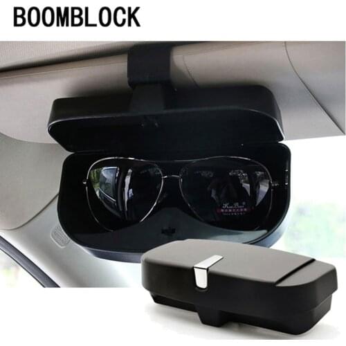 Car Glasses Case Card Coin Holder For Kia Rio 4 3 Ceed Sorento Hyundai I30 Creta Tucson 2017 Accent IX25 Ssangyong kyron Rexton