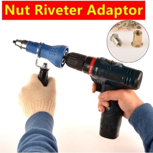 MXITA M3 M4 M5 M6 M8 M10 Electric Drill Rivet Nut tool Adapter Cordless Adapter Rivet Nut Gun Battery Riveter Drill