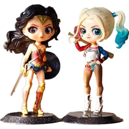Disney Figures Anime Toy Wonder Woman Avengers Endgame Model Dolls Harley Quinn Figurines Party Wedding Decoration Ornaments